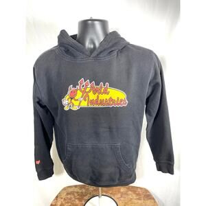 World Industries Flameboy Hoodie Black Youth L Skateboard